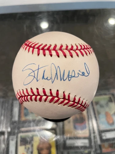 STAN MUSIAL ST. LOUIS CARDINALS SINGLE SIGNED BASEBALL JSA AUTHENTIC