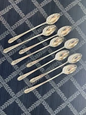 TRIUMPH by Wm Rogers Mfg Co 1941 Silverplate Flatware Iced Tea Spoon - Set of 8