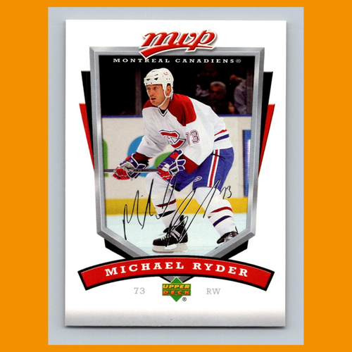 Michael Ryder #159 2006 Upper Deck MVP Montreal Canadiens Hockey Card NHL NM - Picture 1 of 3