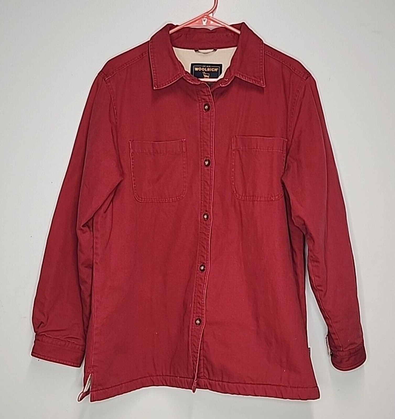 Woolrich Vintage Ruby Red Button Front Jacket Sha… - image 4