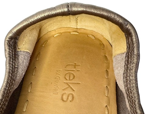 Tieks LIMITED EDITION Metallic Champagne Size 11 Leather Ballet Flats Shoes - Picture 5 of 10