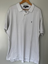 Vintage 80s/90s Ralph Lauren Polo Shirt Mens XXL White Short Sleeve Made in USA