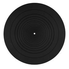 12 Inch Turntable Mat, Silicone Black Record Player Mat Anti-Static LP Anti-S...