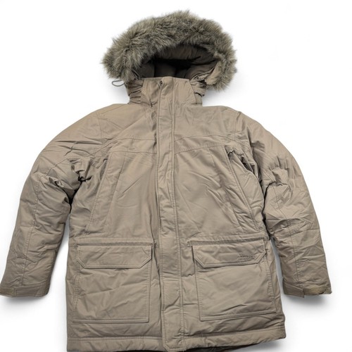 LL Bean Baxter State Gore-Tex Down Puffer Parka Mens Winter Medium Faux Fur Hood - Picture 13 of 17