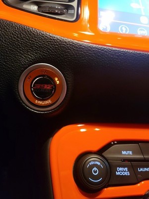 Custom Dodge Challenger/Charger/Durango 392 Hemi Scat Pack Push Start Badge 
