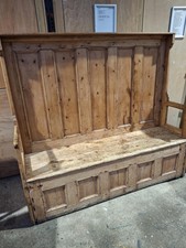 Antique provincial pine settle