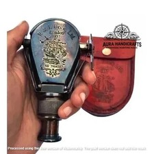 AURA Antique Finish Nautical Brass Spyglass Telescope – Vintage Collectible
