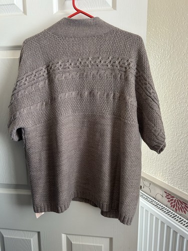 Fawn/good Sparkle Short Sleeved Cardigan Size 20/22 NWT Simply Be - Picture 3 of 8