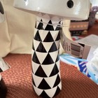 Beautiful Lot Of 3- Black White Polka Mushrooms Decorate — photo 8