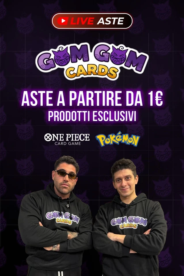 👿 GomGomCards x eBay LIVE 👿 Aste, Carte e Rip & Ship❗