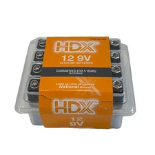 HDX 9V Alkaline Battery 12 Pack Exp. 12/29 Free Ship
