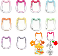10 StüCk Mini Karabiner, Karabinerhaken Klein Bunt, SchlüSselanhäNger Basteln, S