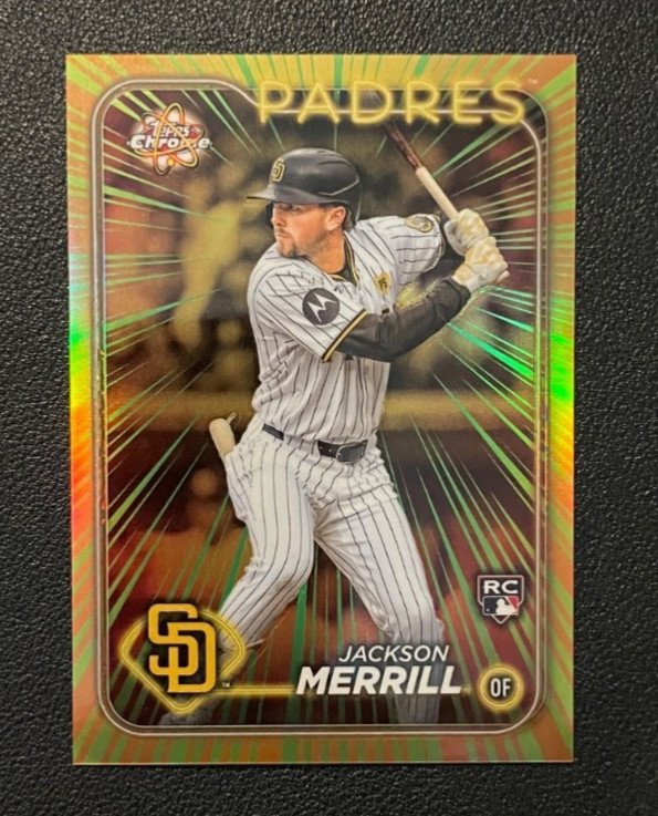 Jackson Merrill 2024 Topps Chrome Radiating Rookies #RR-20 (RC) San Diego Padres