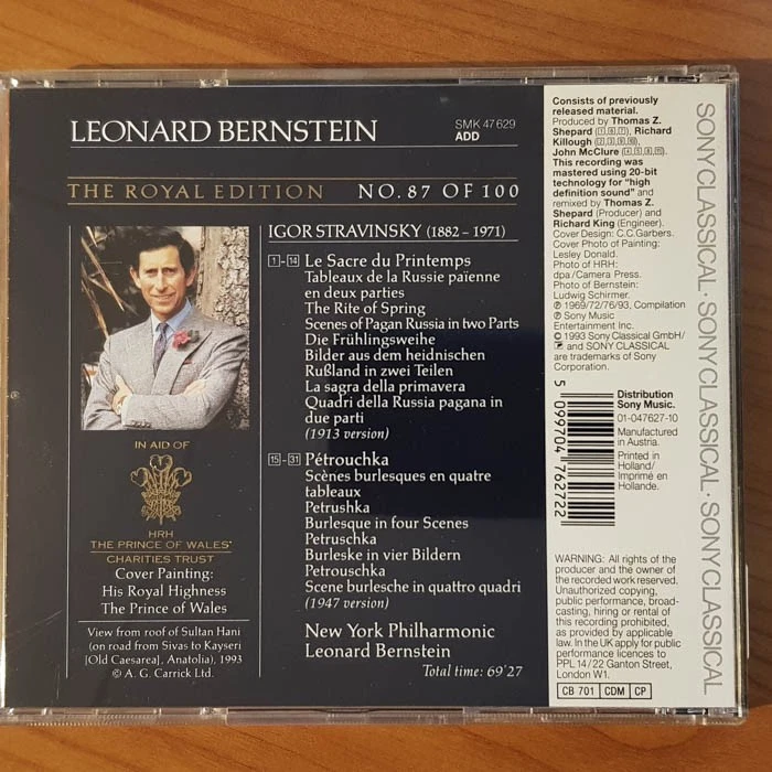 LEONARD BERNSTEIN Stravinsky Le Sacre Du Printemps ROYAL NM/EX(CD) - Bild 4 von 4