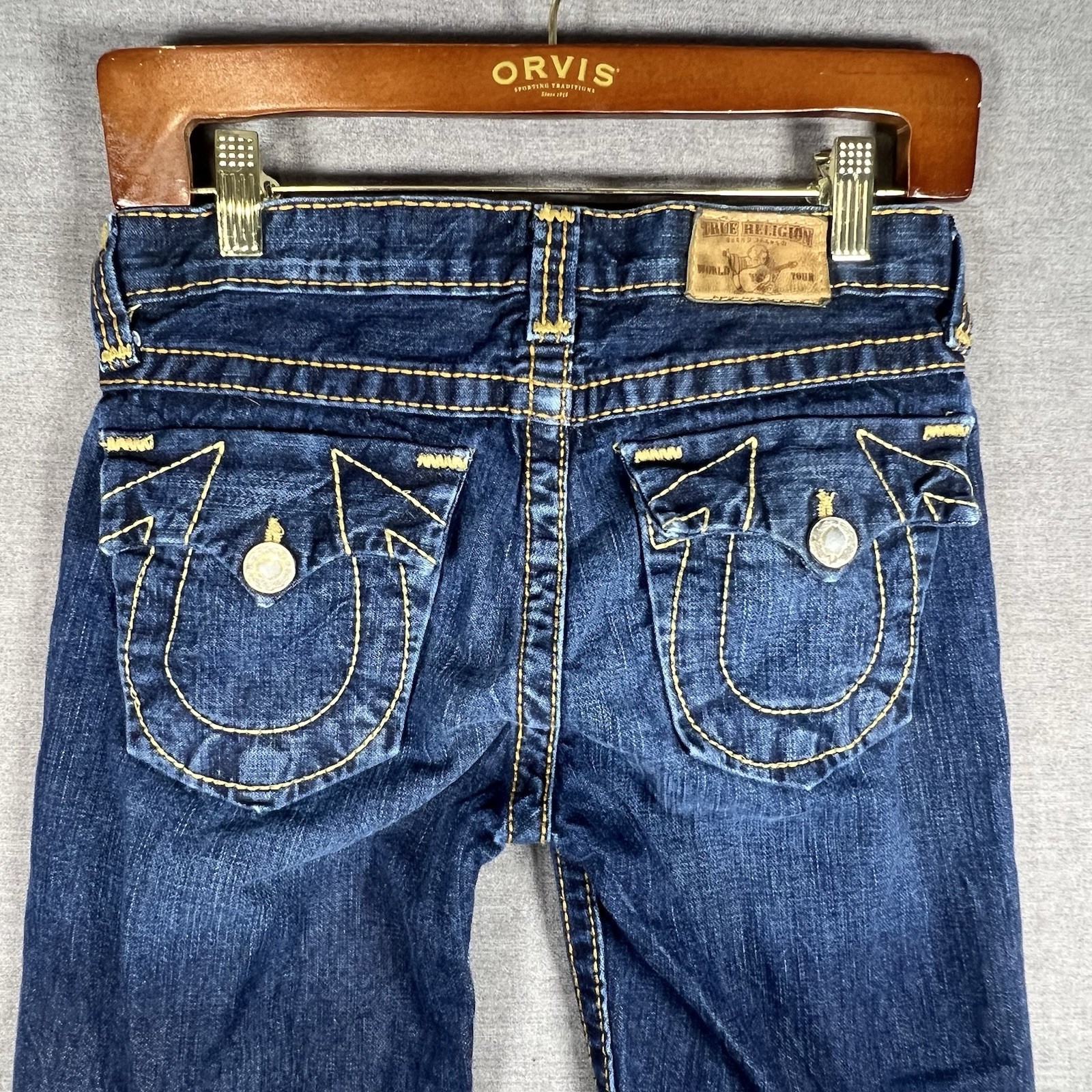 True Religion Billy Big T Blue Jeans  Size 14 Boot Cut Stitching (27x25) thumbnail 14