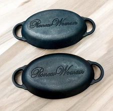 2 Pioneer Woman Cast Iron Oval Au Gratin Single Serve Baking Dishes