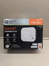 Open Box Commercial Electric Smart Thermostat, Powered By HubSpace, White