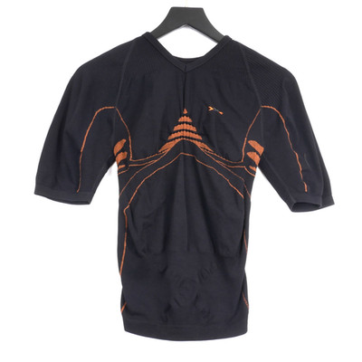 X-Bionic Shirt Women Size L/XL Black Orange Short Sleeve Athletic Base Layer Top