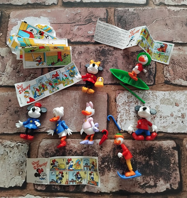 Kinder Ei Überraschung Disney Figuren Konvolut Vintage 80er 90er inkl. seltener Flugblätter