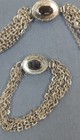 4 pc Set Avon Necklace and Bracelet and Earrings Silver Silvertone Chain Vintage — photo 2