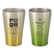 Winnie the Pooh Tumbler Cup Pair Set 280ml Stainless Steel Double Wall Vacuum
