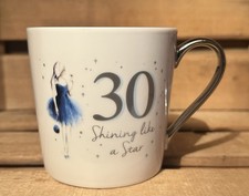 30th Birthday - Shining Like a Star - China Pottery Mug - Metallic detai #MCH311