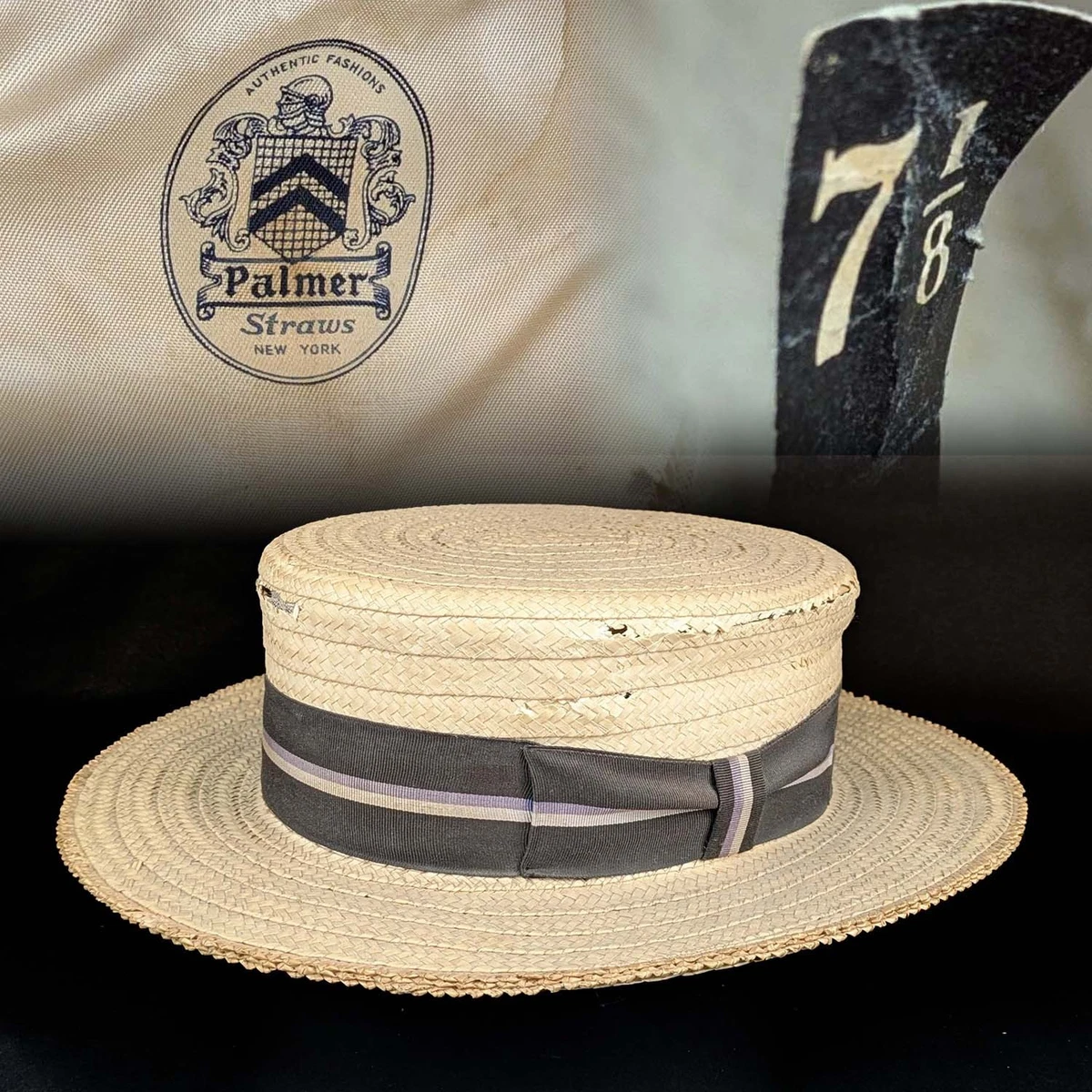 Men's Straw 1930s Decade Vintage Hats for sale | eBay