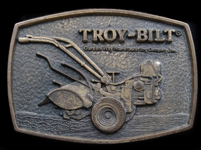 #ad #ad RK03149 VINTAGE 1970s **TROY BILT** LAWN CARE PRODUCTS COMPANY BELT BUCKLE $30.00