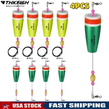 5pcs Popping Cork Floats Bobber Carolina Rig Saltwater Fishing Tackle Trout Bass