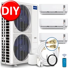 MRCOOL Mini Split Three Zone Heat Pump Ductless AC Mini Split AC Multi 9K+9K+36K