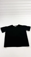 Everlane Shirt Womens Medium Black Boxy Crewneck Cotton Short Sleeve Casual Tee