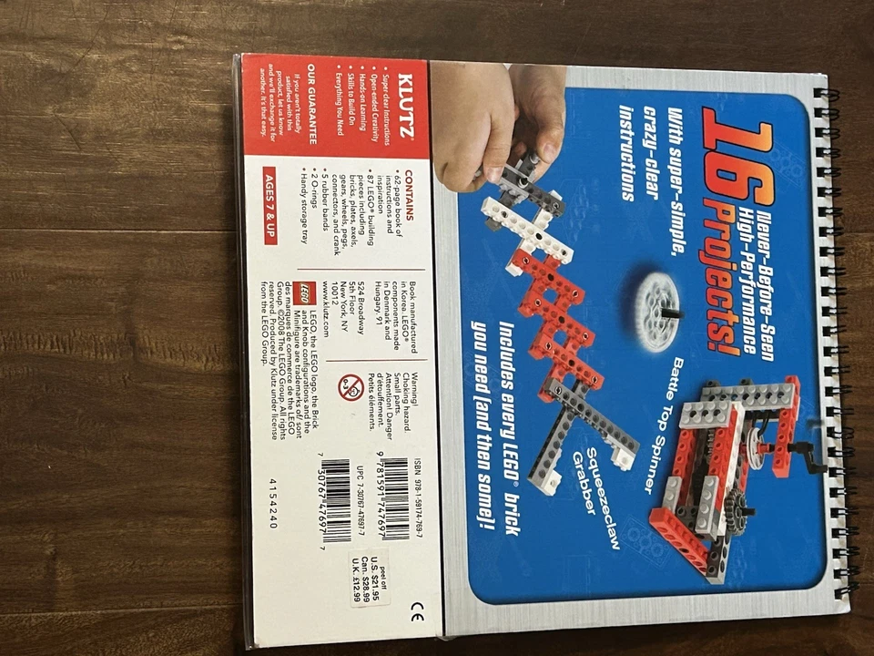 LEGO Crazy Action Contraptions Set y libro de instrucciones Klutz Foto 4 de 4