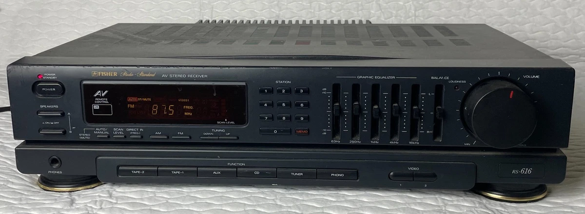 Ampli-Tuner Stéréo Vintage Fisher – Récepteur Studio Standard AM/FM – Fabriqué Au Japon – Testé