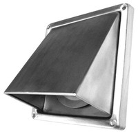 Ablufthaube 100 Mm Edelstahl Mit RüCkstauklappe