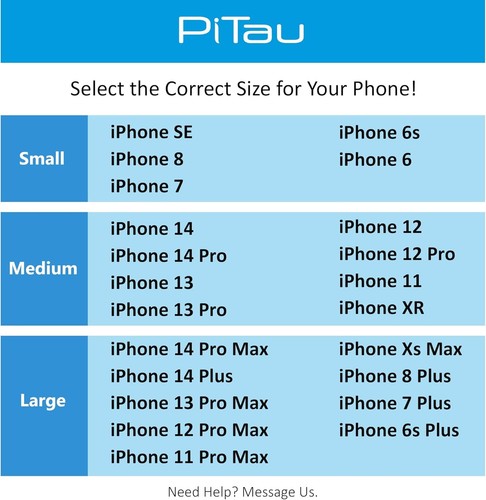 PiTau Holster for iPhone 16 Plus 16 Pro Max 15 15 Large, Black - Picture 4 of 7