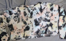Colsie Tie-Dye Fleece Pullover Sweatshirt Multicolor Women's Size L