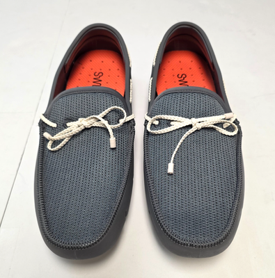 NEW SWIMS men\'s braided lace loafer in basalt grey Braided Lace Loafer for Mens | SWIMS | SWIMS main image 2