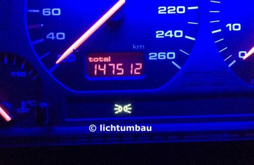 VW Golf 3 VR6 Tacho mit Tankwarnleuchte NUR HIER Blau Rot Weiß LED Vento - Bild 10 von 11