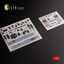 1/48 ResKit K48095 F-105G Thunderchief - interior 3D decals for HobbyBoss kit