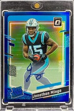 Jonathan Mingo /99 [Blue Rookie Autograph] 2023 Panini Donruss Optic RC NFL