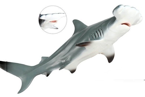 Big Hammerhead Shark 11" Animal Toy PVC Action Figure Doll Kids Toys Party Gifts - Picture 1 of 3