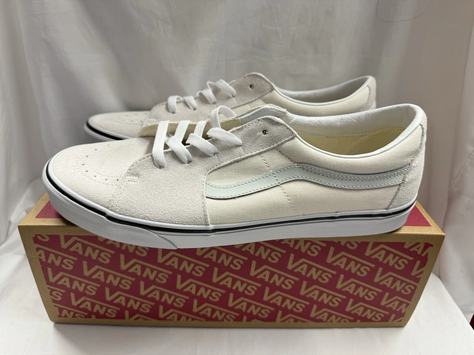 UK 11 Scarpe da ginnastica basse da uomo Vans Sk8 in vacanza casual Murmur bianco bianco sporco)