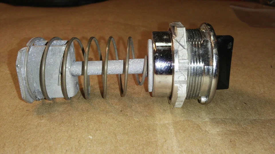 2" Black AUTO/OFF/RUN Switch Button Kit Mounted on Spring loaded Shaft - New - Image 2 of 3