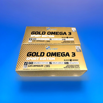 (98,88 EUR/kg)Olimp Gold Omegą 3 D3+K2 Sport 2x120 Mega Caps Vitamine+Fischöl