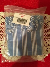 Longaberger Made in USA New In Bag Sky Blue Stripe Cake Liner # 2125313