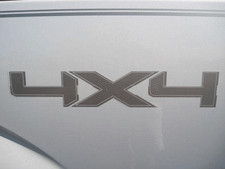 Ford Truck 4x4 Vinyl Decals Sticker Silver X 2