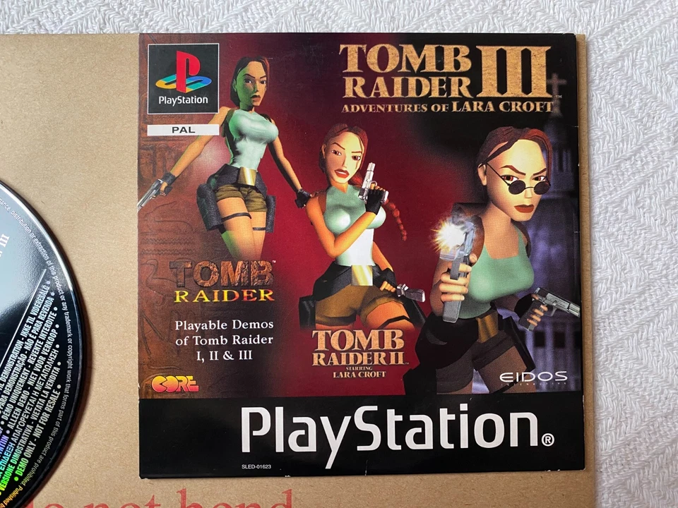 Tomb Raider Trilogy Demo Disc PS1 - UK PAL VGC - High Quality Packing - Tracked - Image 3 of 4
