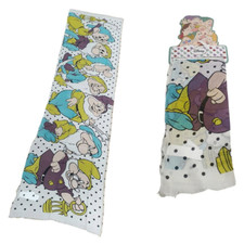 FOULARD SETTE NANI DISNEY SCIARPA PAREO 55x180 CM IN VISCOSA - D84903