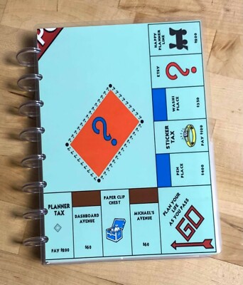 Monopoly Inspired Planning Theme Cover Set 4 use with TUL/Arc (8 disc) Planner~