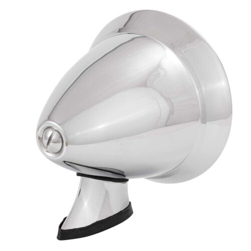 Single Lightweight Aluminium Body Racing Bullet Mirror Wing Door Classic Car - Picture 3 of 3